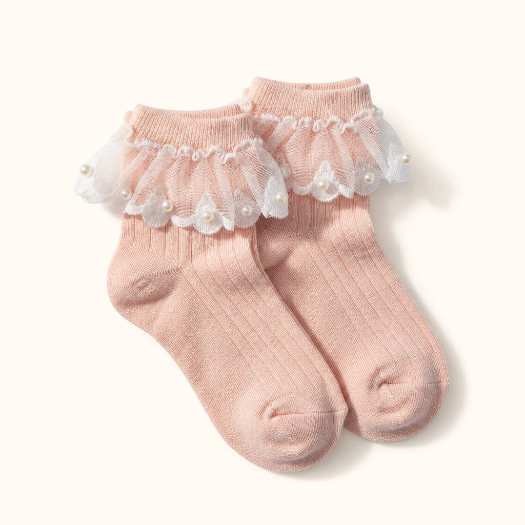 Strawberry Milk Frill Socks