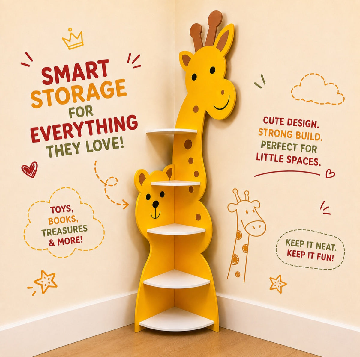 Giraffe & Bear Storage Solution