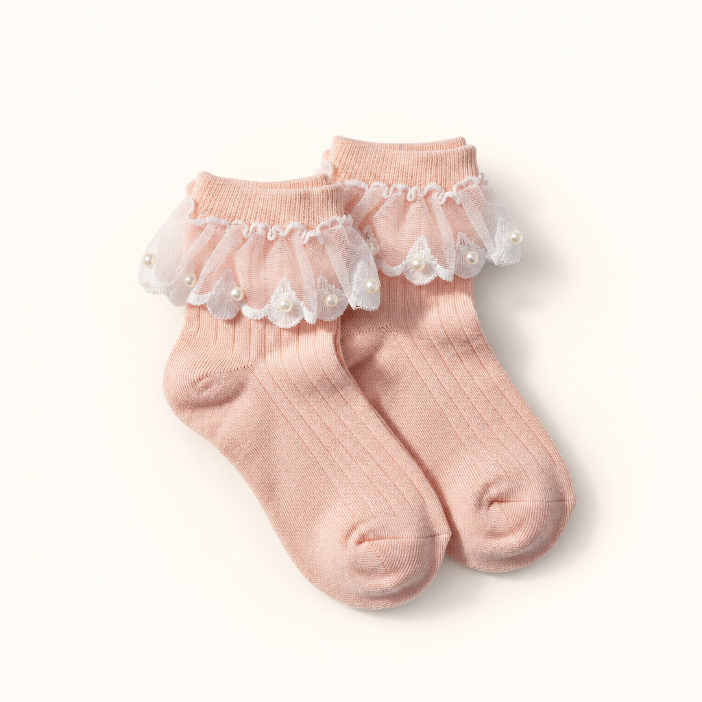 Strawberry Milk Frill Socks