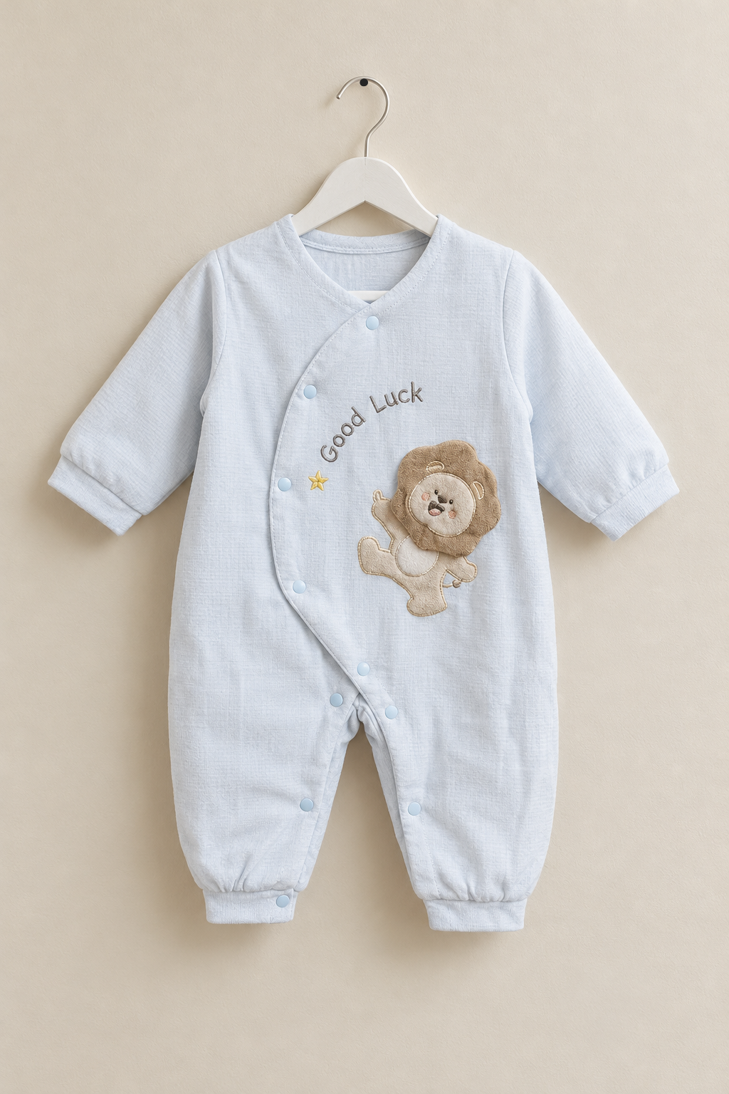 Good Luck Baby Romper With Bib
