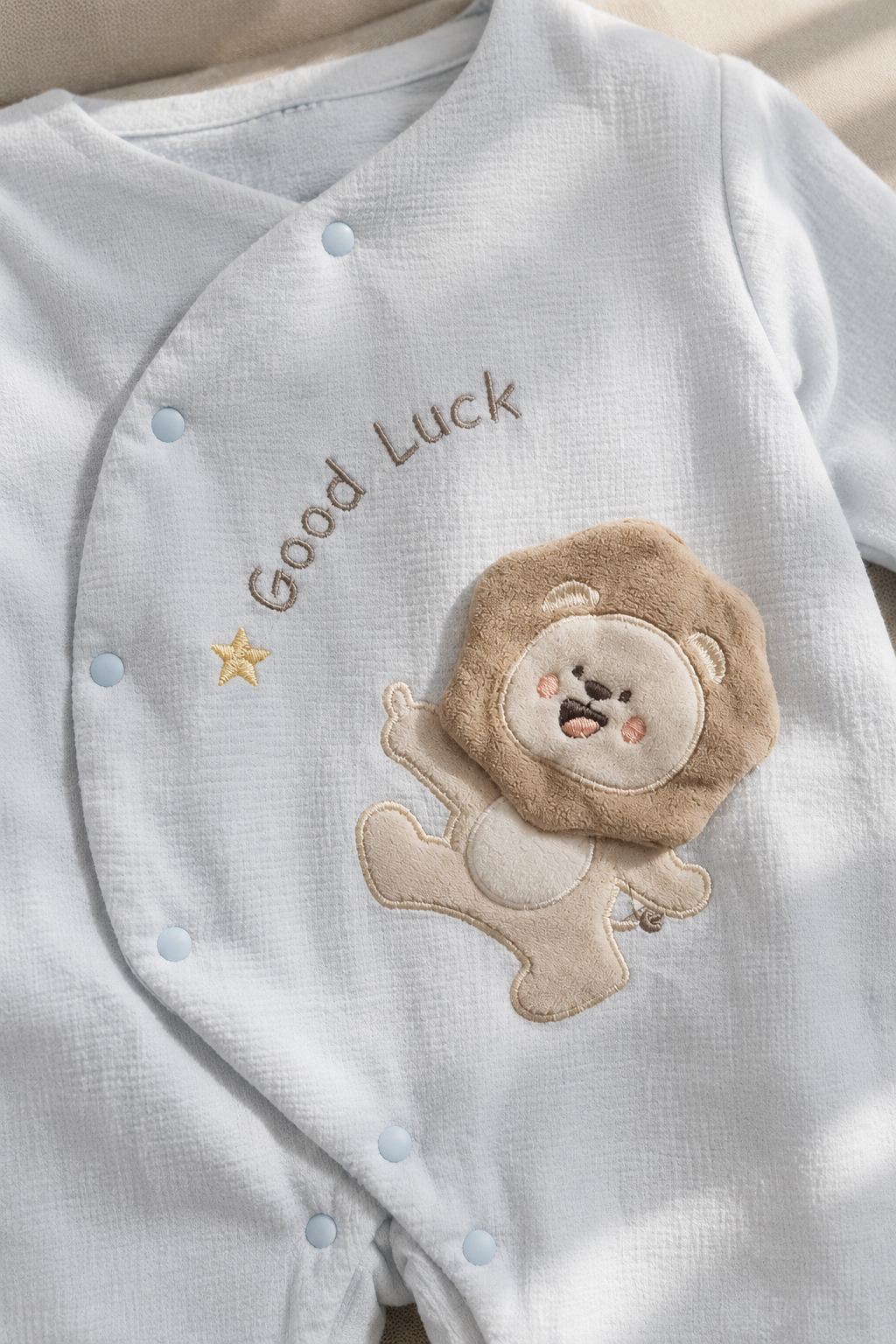 Good Luck Baby Romper With Bib