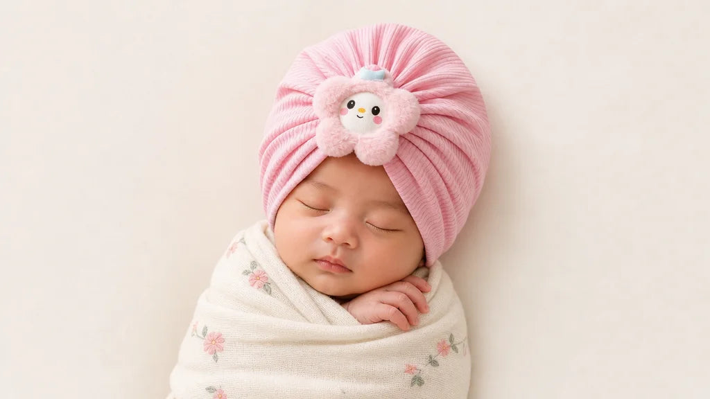 Bubblegum Bloom Newborn Turban