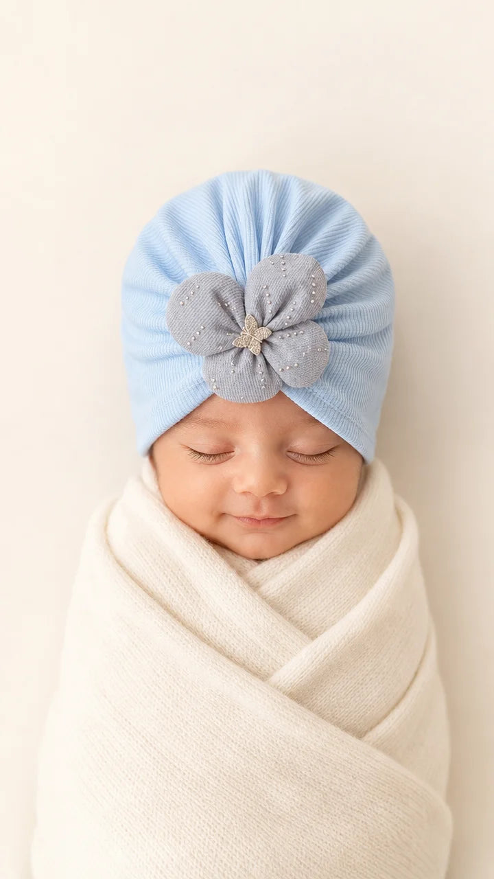 Bluebell Bloom Newborn Turban