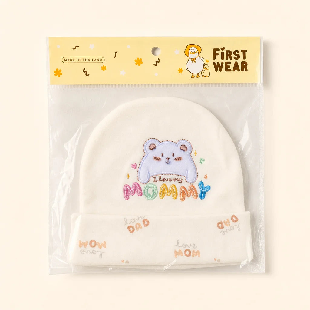 Cloud Bear Newborn Cap