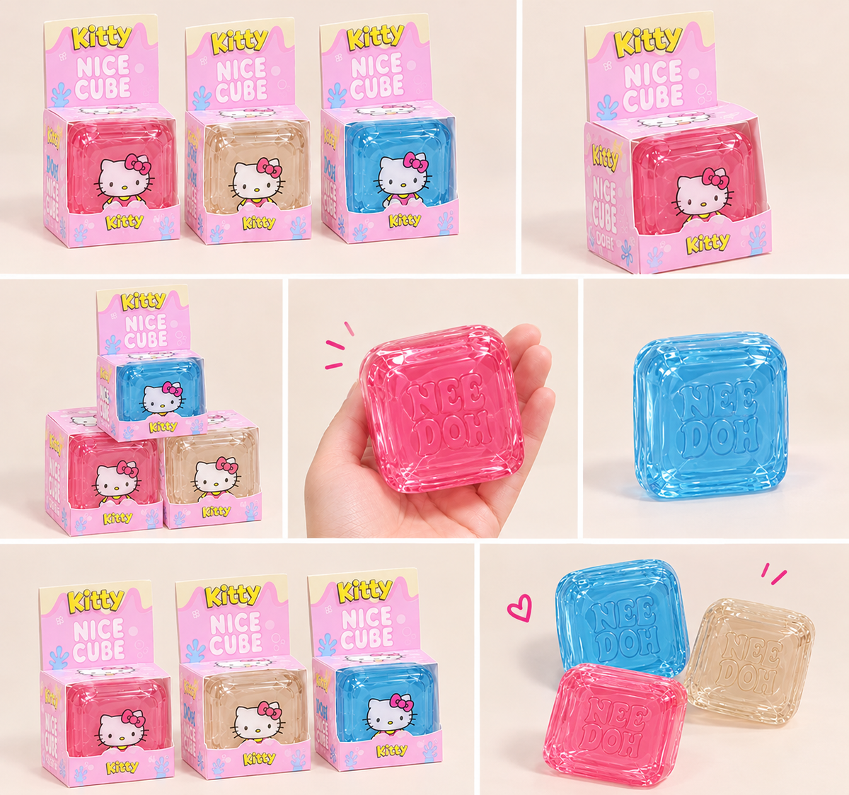 Original NeeDoh® Squish Therapy – Hello Kitty Edition 🎀