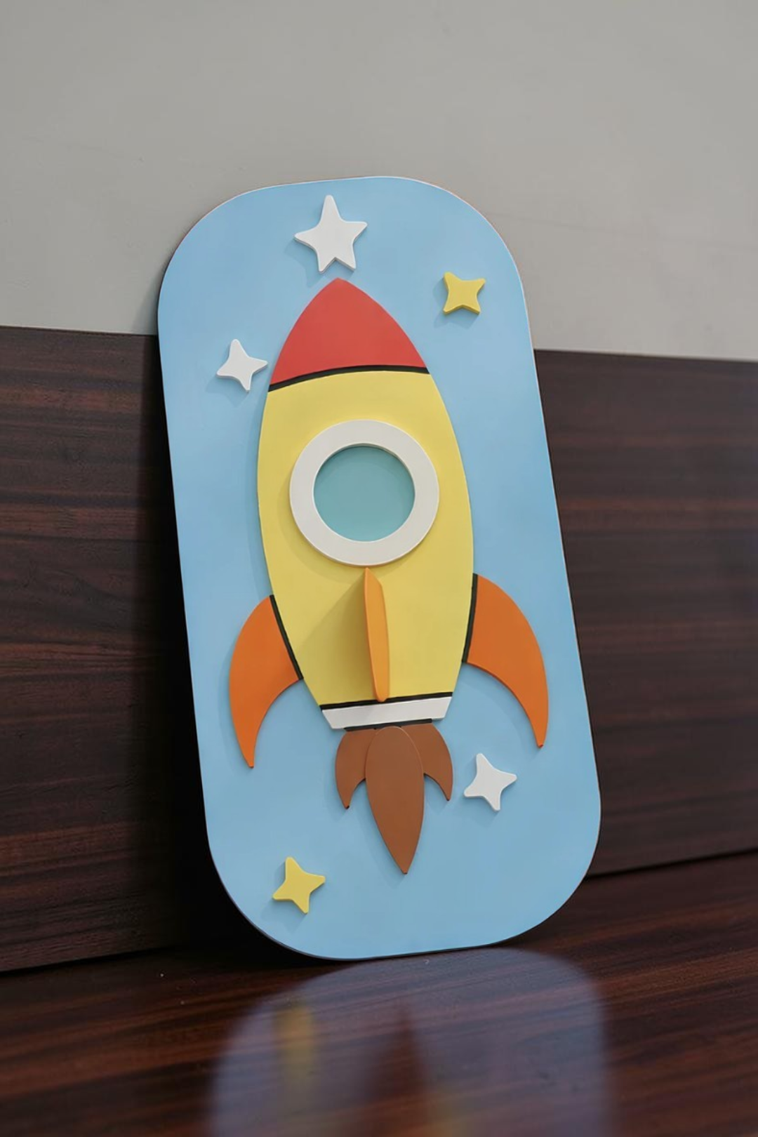 3D Rocket Wall Decor
